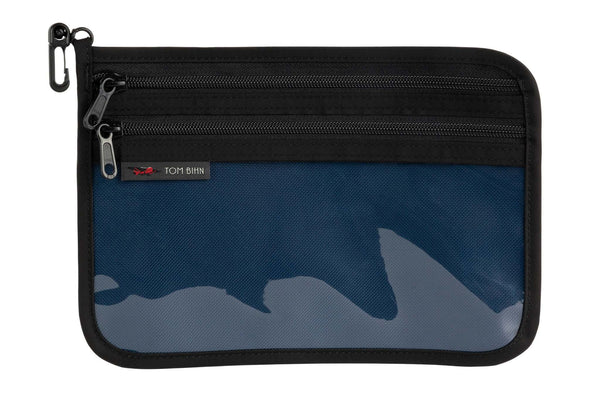Medium Double Organizer Pouch in Deep Blue Ballistic